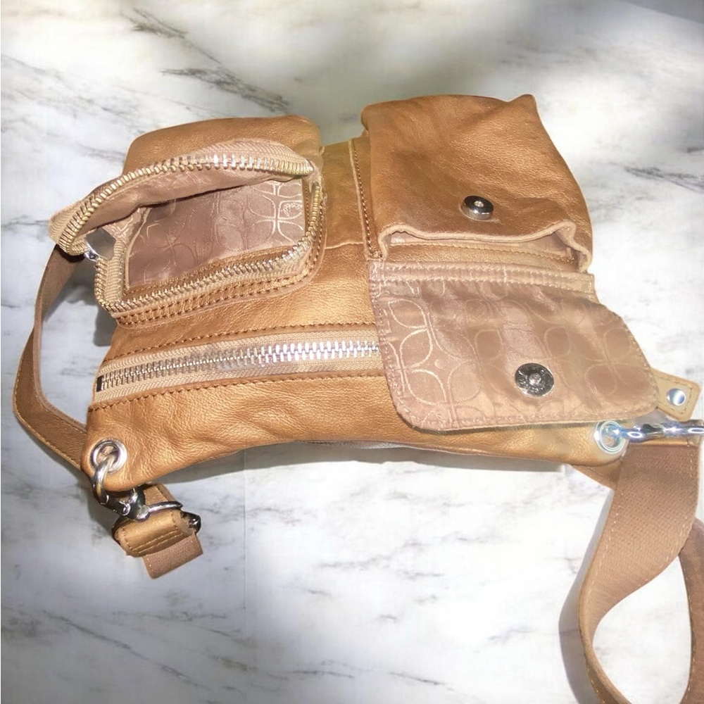 Vintage Fossil Sutter metallic bronze leather crossbody Y2k - Picture 11 of 15